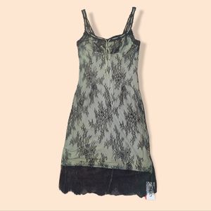 Olive Green lace Cami dress